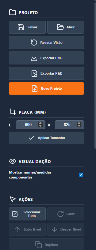 MountPlate Propriedades