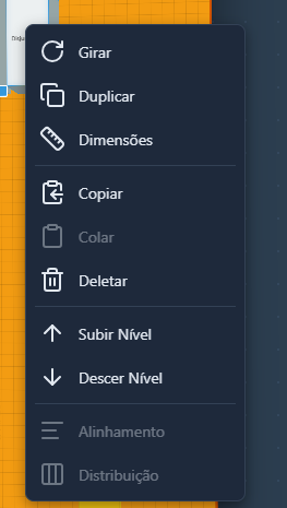 Menu de Componentes